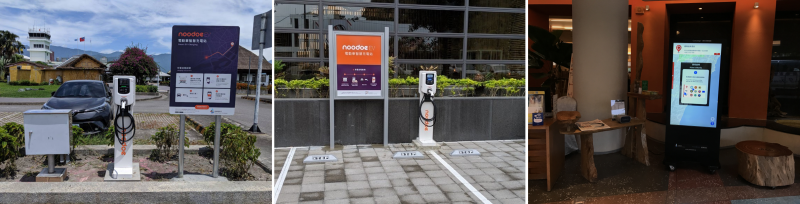 拓連於台東充電裝置及KIOSK機器(照片提供:拓連科技)